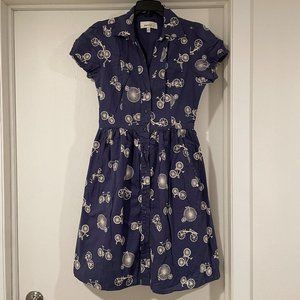 Porridge cotton bike print dress, Women’s size 2